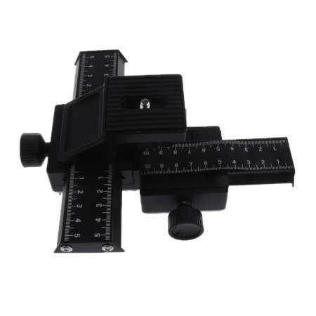 Miracle Shining Black 4 Way Macro Focusing Rail Slider Macro Bellows for Nikon EOS Cameras