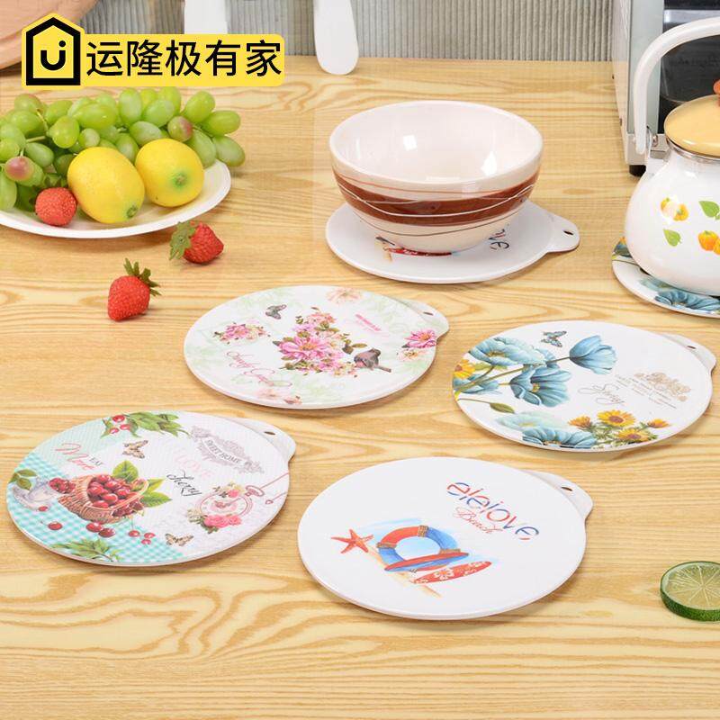 Yunlong Melamine Tấm Lót Đĩa Ăn Lót Khay Tấm Lót Bát Đĩa Tấm Lót Bàn Ăn Món Ăn Đệm Miếng Lót Cách Nhiệt Chống Trượt Dày Chống Trượt Miếng Lót Cách Nhiệt Con