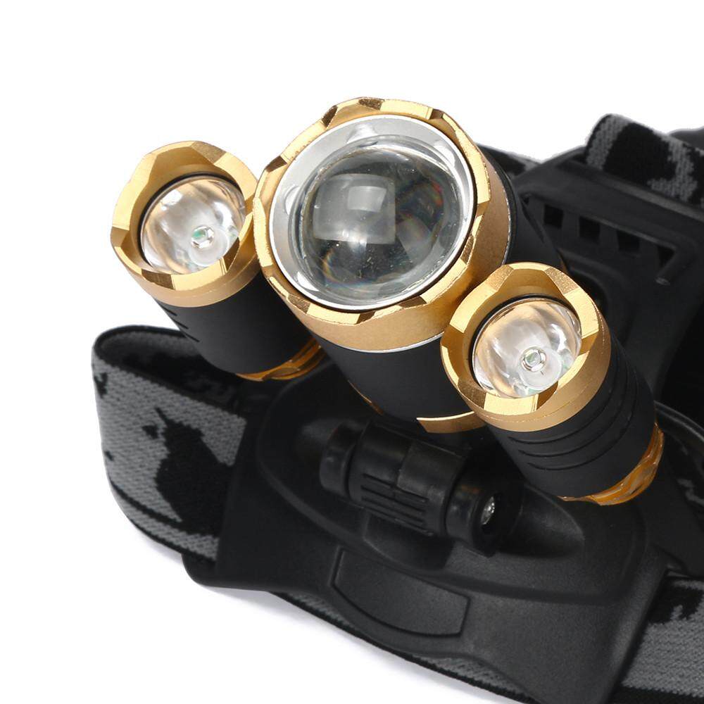 Super Bright LED Headlight Flashlight Torch 3x XM-L T6 Headlamp Head Light Lamp