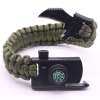 IPRee 4 In 1 EDC Survival Bracelet Outdoor Emergency 7 Core Paracord Whistle Compass Kit