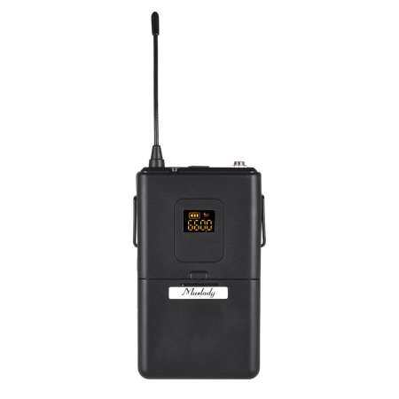 Muslady UHF Wireless Microphone Mic System with Receiver Trans-mitter Headset Microphone for Business Meeting Public Speech Classroom Teaching