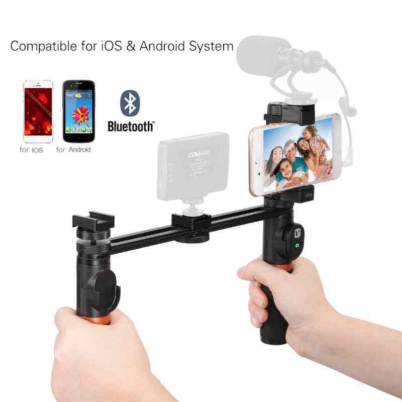 List Harga Samsung Galaxy X 3 Terbaru Agustus 2019 18 Finemall Viewflex VF-H5 Smartphone Video Rig Dual Genggam Pegangan Logam Perlengkapan Penstabil dengan Pengendali Jarak Jauh/Dudukan Hot Shoe untuk iPhone X 8 7 6 S plus untuk Samsung Galaxy S8 + S8 Note 3 Huawei