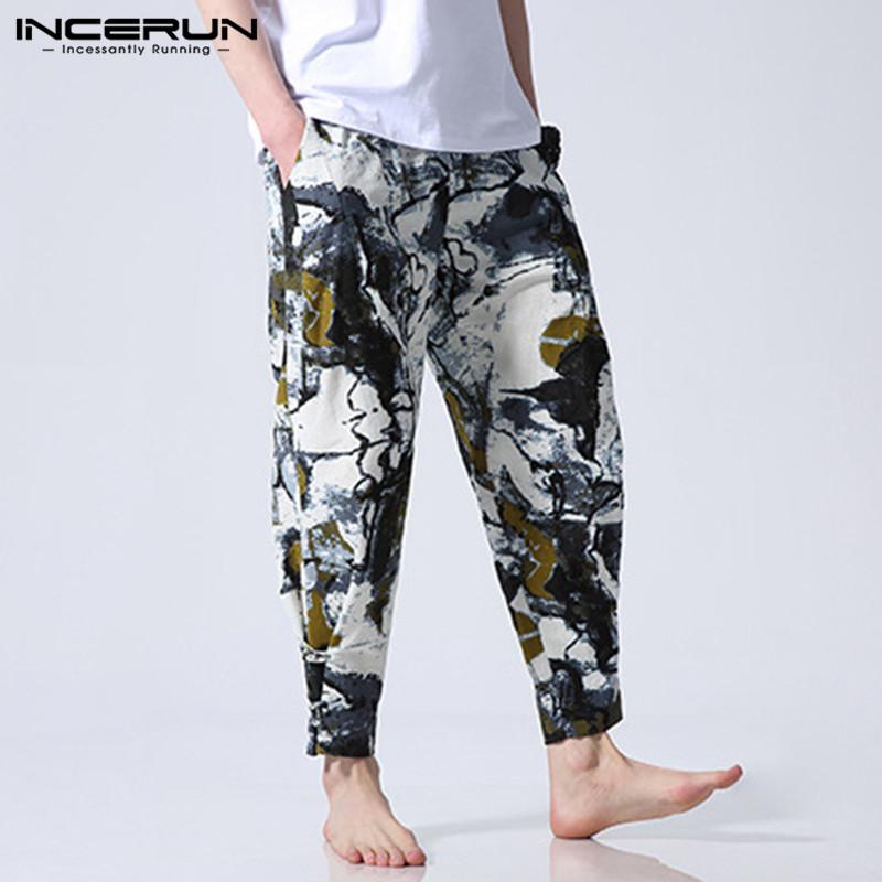 INCERUN Men Ethnic Style Printed Loose 