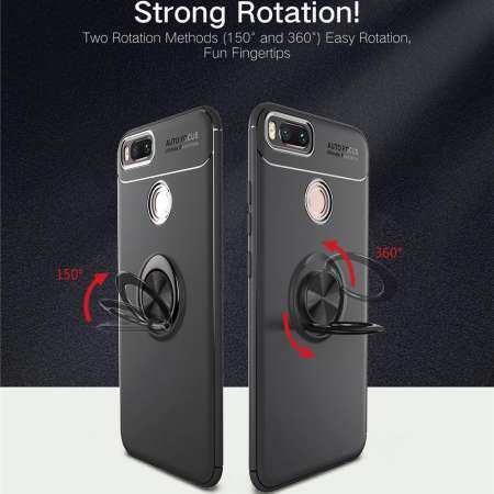 สำหรับ Xiaomi Mi A1 Case, หรูหราสีสันโลหะแม่เหล็กแหวนซิลิโคนนุ่มฝาครอบเคสใส่โทรศัพท์