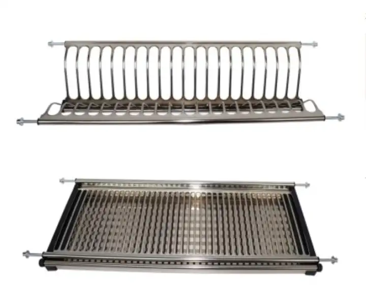 Sus304 Stainless Steel Dish Rack 600mm 800mm 900mm Kitchen