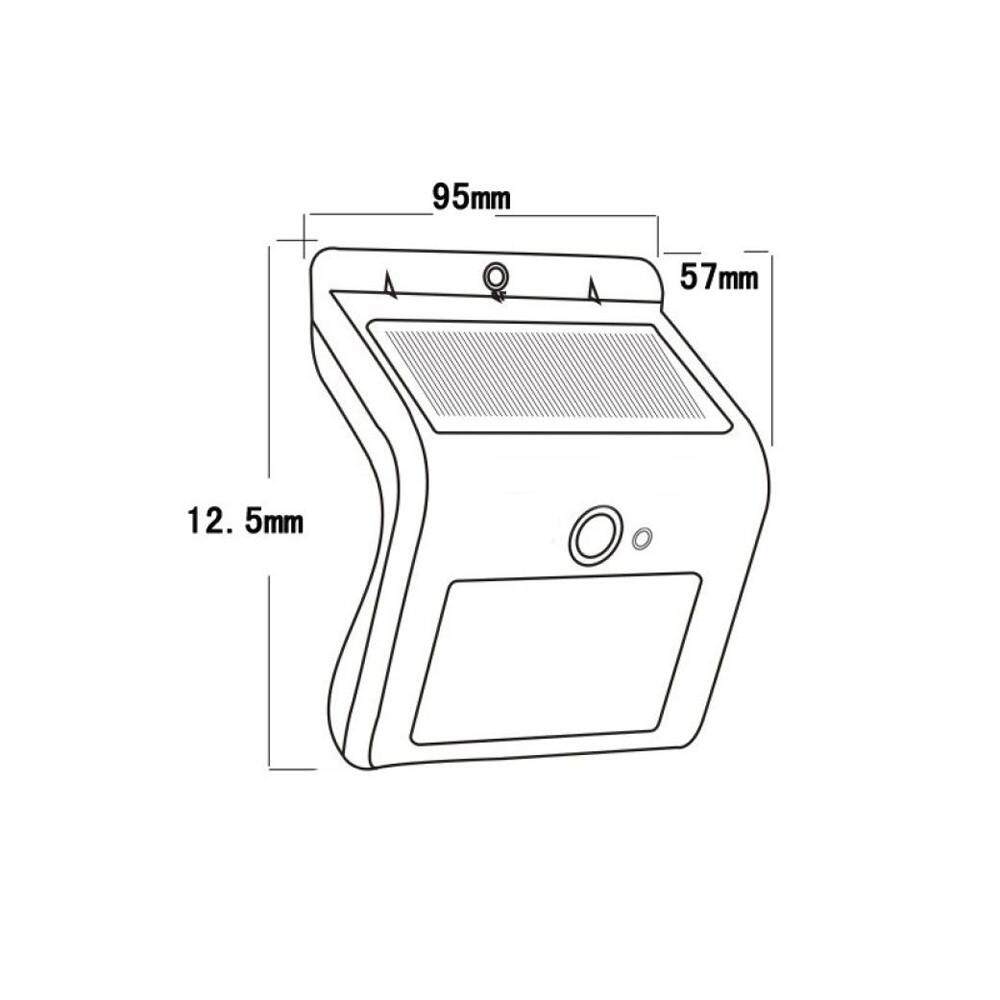 JY 4 ĐÈN LED Năng Lượng Mặt Trời Đèn Cảm Biến Chuyển Động Ngoài Trời Sân Vườn An Ninh Đèn