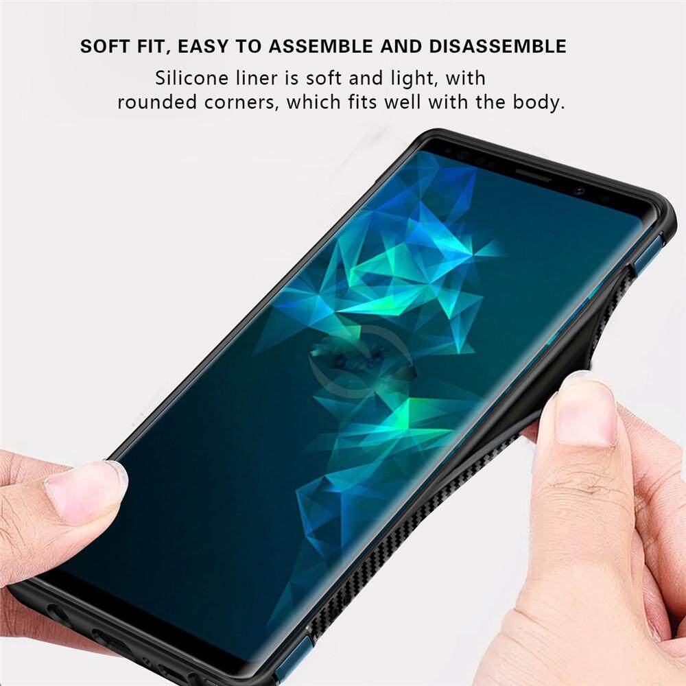 Ốp Điện Thoại Cho Samsung Galaxy Note 9, Ốp Silicon Nam Châm Sang Trọng Vỏ Ốp Cứng Nhẫn Kim Loại
