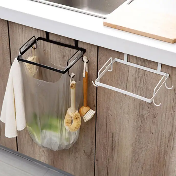 Leegoal The Hanging Trash Bag Holder Metal Garbage Bag Holder