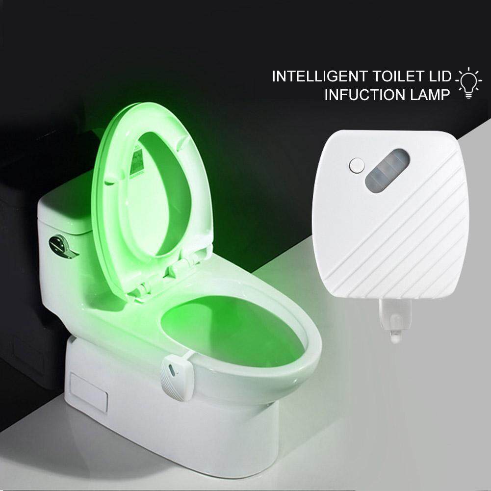 Smart Bathroom Toilet LED Body Motion Seat Sensor Lamp 24 Color Night Light