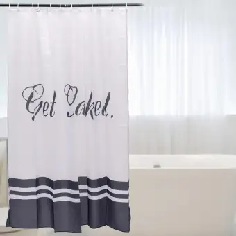 Waterproof Fabric Bathroom Shower Curtain Panel Sheer Decor 60 X