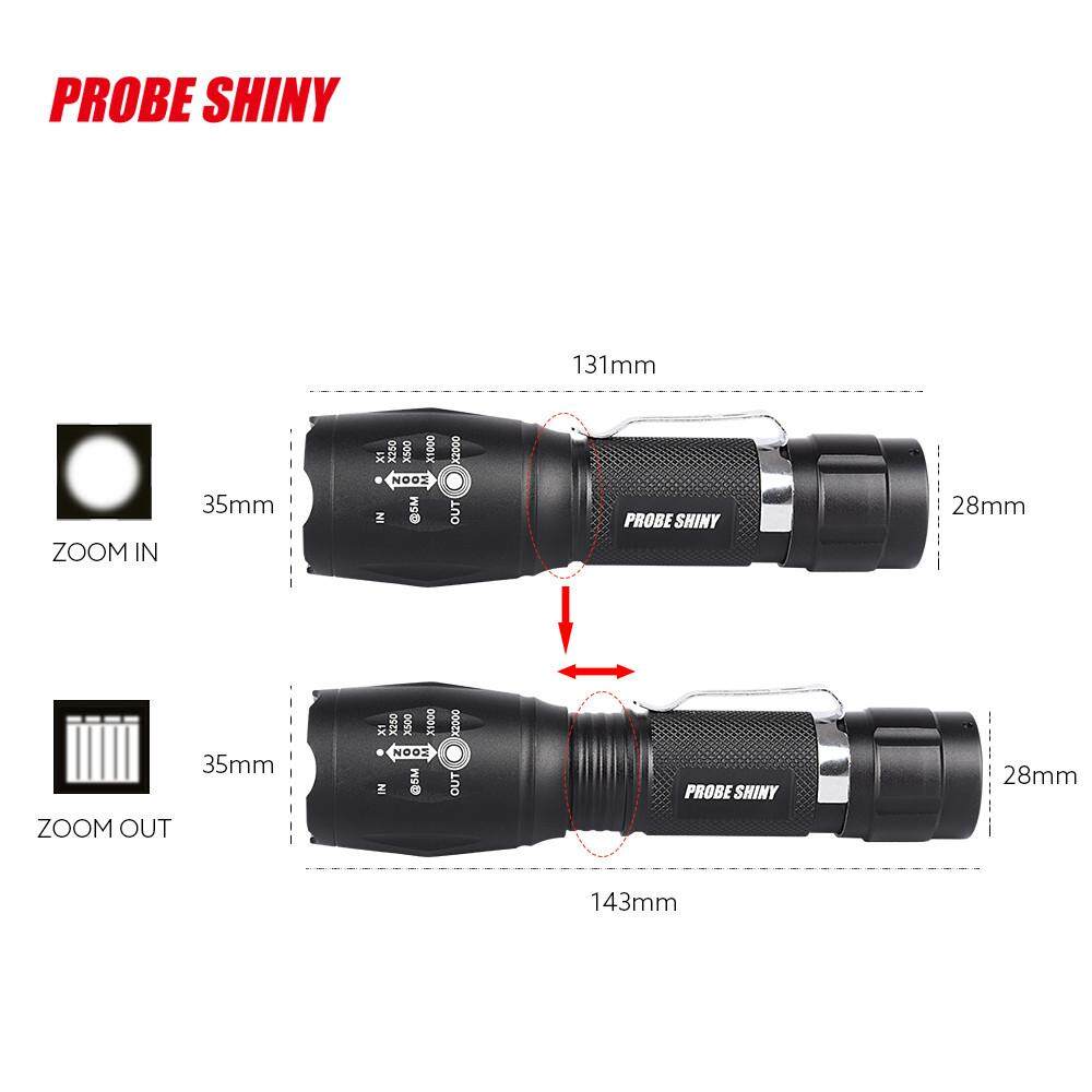 Super Bright XM-L T6 LED Adjustable Focus Flashlight Torch Zoomable