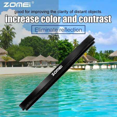 ZOMEI Optical Glass เคสมือถืออะลูมิเนียม Ultra Slim HD ฟิลเตอร์ CPL อุปกรณ์เสริมสำหรับ DSLR (77 มิลลิเมตร) - INTL