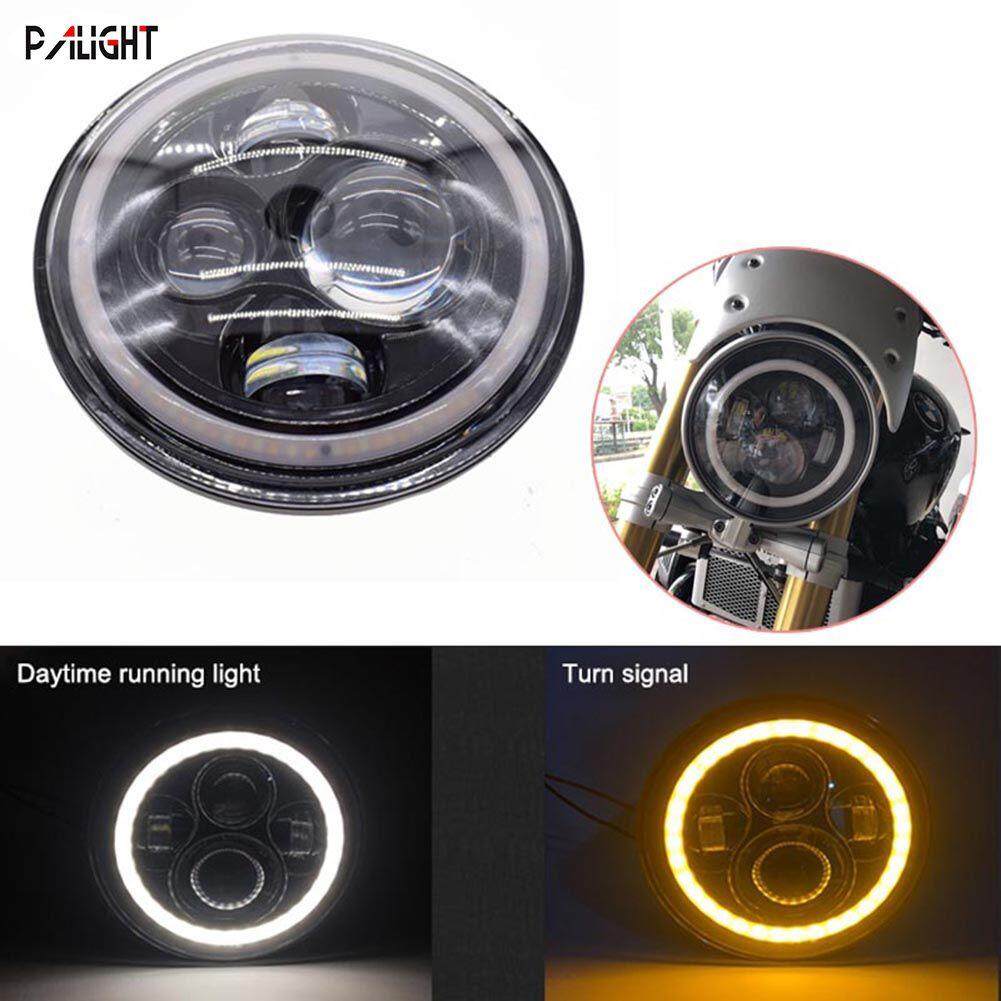 PAlight Xe Đèn Pha LED Độ Sáng Cao Chống Nước Đèn Pha cho Xe Jeep Wrangler Harley