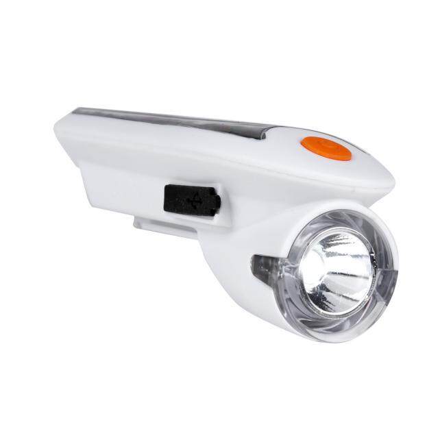 Rechargeable New 1 LED Bicycle Cycling Solar Headlight Front Head Light