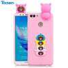 Toosci 3D น่ารักเคสโทรศัพท์นิ่มกรณี Unicorn PANDA Cat Silicon สำหรับ Huawei Y9 2018 กรณี