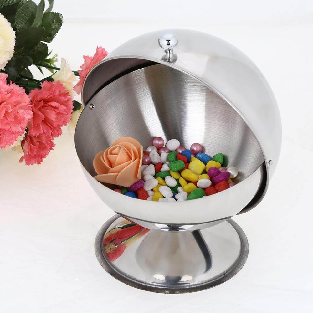 Stainless Steel Spherical Seasoning Bottle Restaurant Kitchen Spice Storage Container Bowl - intl