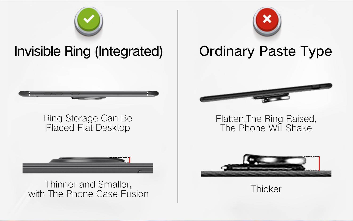 for Samsung S8Plus S8+ Case [Black Metal Ring Buckle] Soft TPU Back Case Cover, 360 Degree Rotating Invisible Ring Kickstand Holder Bracket, Can work with Car Mount, Shockproof, Impact Resistant