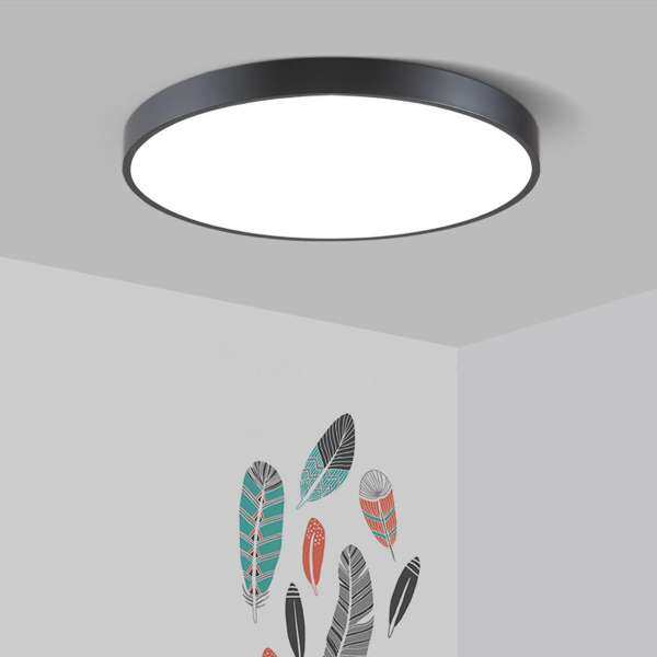 LED Ceiling Panel Down Light Surface Mount Living Lamp Bathroom Kitchen UK white light 15W - intl