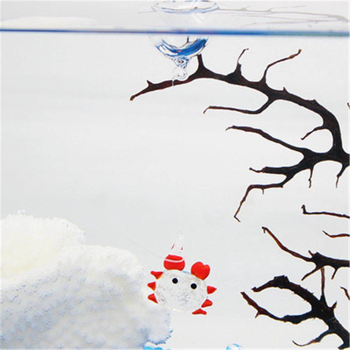 Aquarium Floating Blown Glass Bubble Micro Fish Tank Landscape Ornament Decor