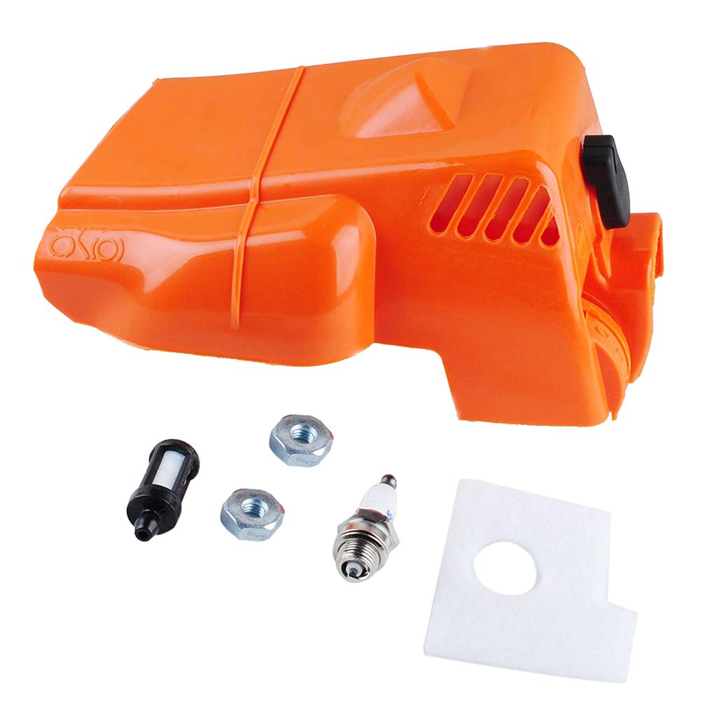 Baoblaze Chainsaw Cylinder Cover Fits for Stihl 017 018 MS170 MS180 Practical Lawn Mower Accessories