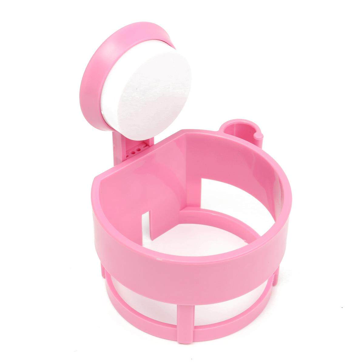 Asciugacapelli Scaffale Phon Supporto Ventose Essiccatore Capelli Mensola Bagno#Pink - intl