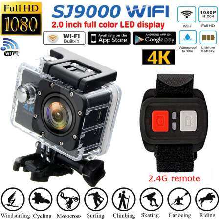 กันน้ำ ULTRA 4 พัน SJ9000 WiFi 1080 จุด HD กีฬากล้องแอคชั่นแคมเมรากล้อง DVR กล้องวิดีโอ - INTL