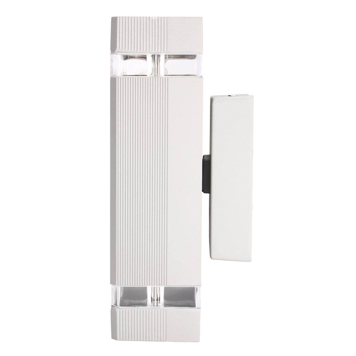 NEW Brilliant Light Entasis Square Up/Down Outdoor Wall Light #Silver - intl