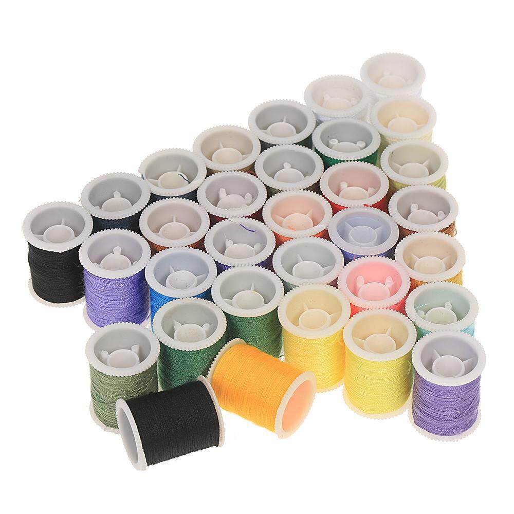 60pcs Metal Bobbin /& Thread Spool Set Mixed Colors for Mini Sewing Machine Multi-Color