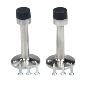2pcs Cylinder Stainless Steel Door Stop Door Stoppers Stopper 75mm
