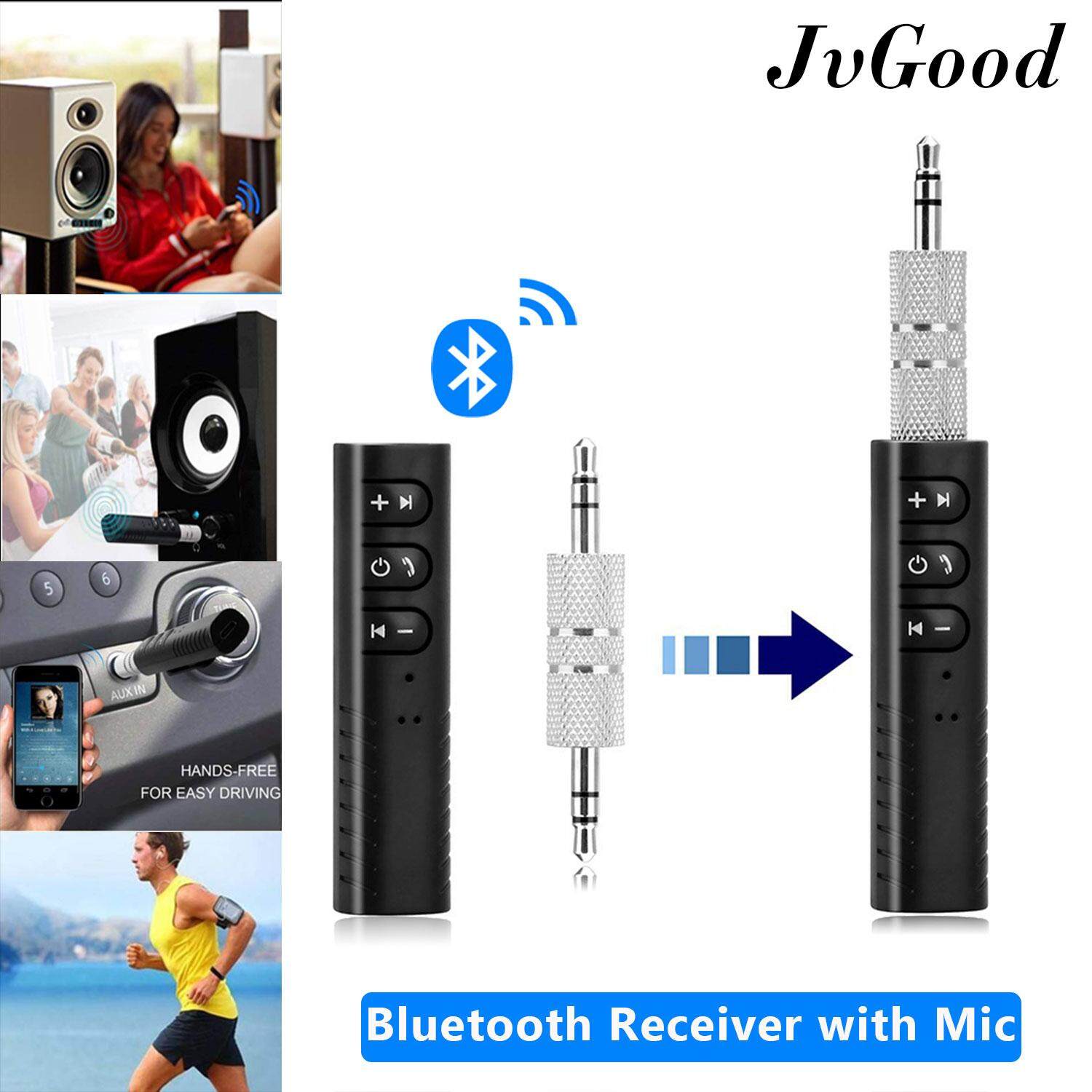 Wireless BT Audio Music Receiver 3.5mm Adapter Car Stereo AUX Speaker US