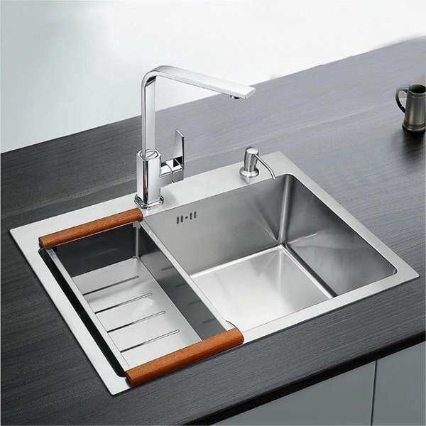 Stainless Steel Kitchen Catering Sink Single Bowl Unit With Roll Mat