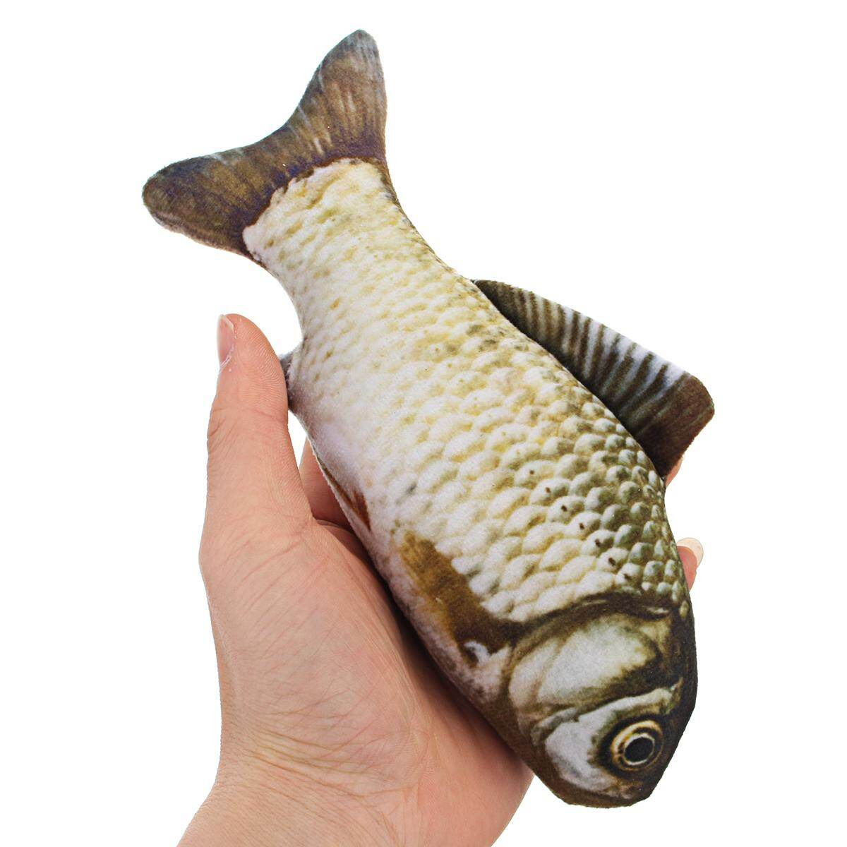 Favor Fish Shape Lovely Realistic Interactive Fish Cat Pet Scratch