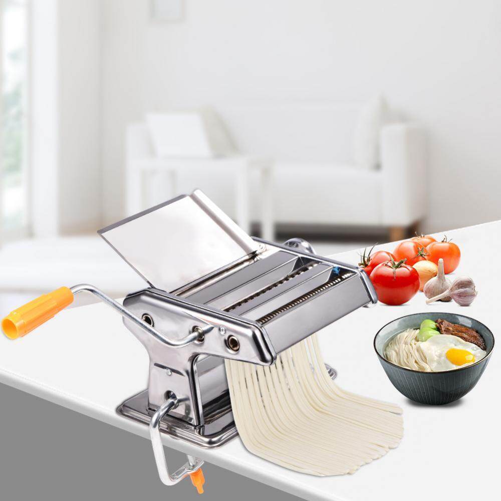 Stainless Steel Household Pasta Making Machine Manual Noodle Maker Spaghetti Hand Cutter - intl