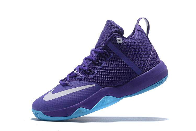 ยี่ห้อ Nik Lebron Ambassador 9 รองเท้ากีฬาบาสเกตบอลชาย (สีม่วง) By Chhuist