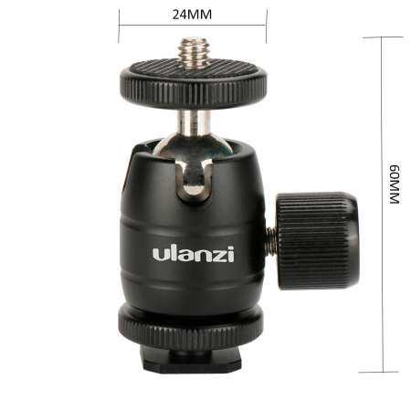 MINI บอลโลหะหัว 1/4 ที่ยึดสกรู 360 ° Ballhead อุปกรณ์เสริมขาตั้งกล้องสำหรับ Camera พร้อมรองเท้าร้อน - INTL