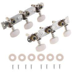 2 cái Kim Loại Cổ Điển Dân Gian Đàn Guitar Chỉnh Chốt với Nút Nhựa Máy Đầu-quốc tế