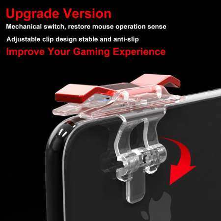 ด้ามจับเกมแพด EXTENDED Handle และ Survival เกมทริกเกอร์กินไก่เกมลัด L1R1 จอยสติ๊ก Trigger ปุ่มไฟ AIM Key CONTROLLER อุปกรณ์เสริมสำหรับ PUBG ROS, กฎของการอยู่รอด, Last Battle Ground, Survivor Royale, ไฟฟรี