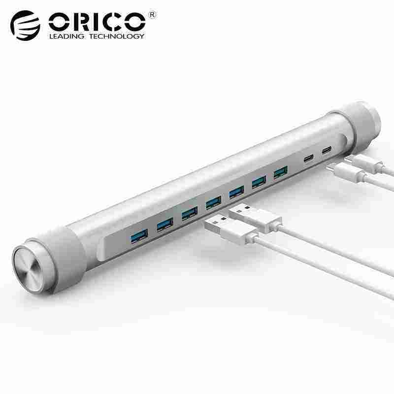 AllRise ORICO USB 3.0 HUB USB C 7 Ports Super Speed 5Gbps Splitter PD For Laptop Desktop Computer Peripherals Usb Power Adapter HUB