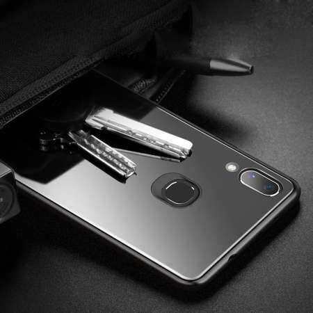 สำหรับ Huawei Y9 2019 เคสแข็งกระจกเทมเปอร์ TPU กระจกกันกระแทกเต็มรูปแบบฝาครอบป้องกัน สำหรับ Huawei Y9 2019 เคสแข็งกระจกเทมเปอร์ TPU กระจกกันกระแทกเต็มรูปแบบฝาครอบป้องกัน