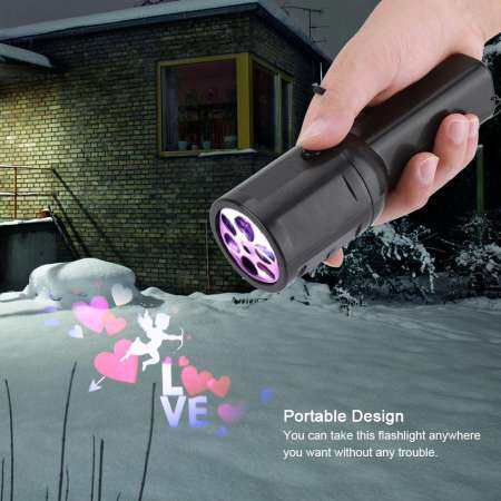 3 โหมด LED ไฟฉายส่องไฟ 6 รูปแบบฟิล์มการ์ด Xmas โปรเจคเตอร์ฮัลโลวีนไฟฉาย 3 โหมด LED ไฟฉายส่องไฟ 6 รูปแบบฟิล์มการ์ด Xmas โปรเจคเตอร์ฮัลโลวีนไฟฉาย