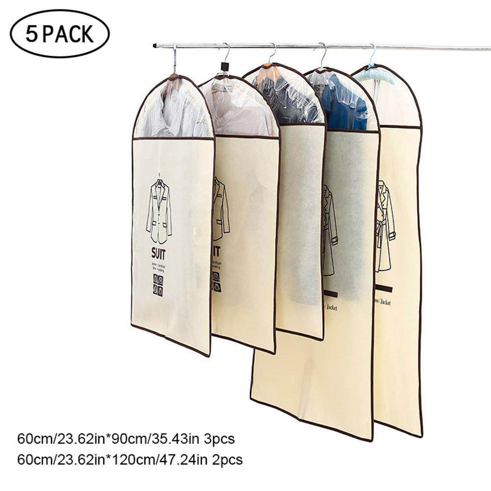 Travel Dust Cover For Clothes Suit Dress Garment Breathable Non-woven Fabric