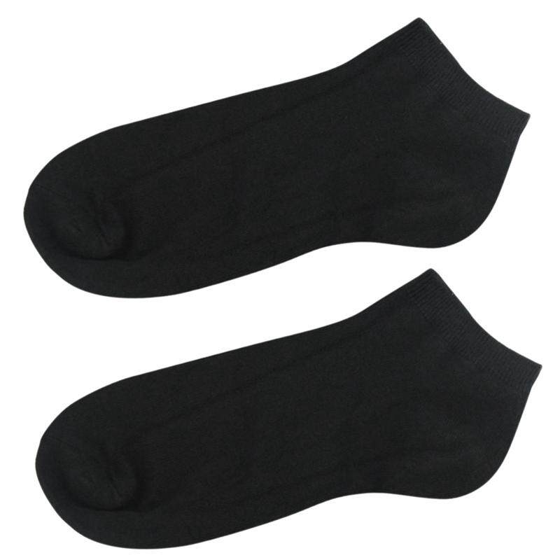 Mens Trainer Socks Ankle Cotton Liner Pairs Womens White Sports Size Rich Black