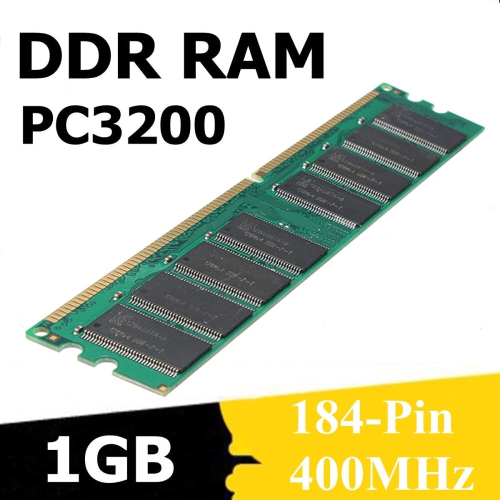 1GB PC3200 DDR 400 MHZ SDRAM Non-ECC 184Pin DIMM PC Desktop Computer Memory