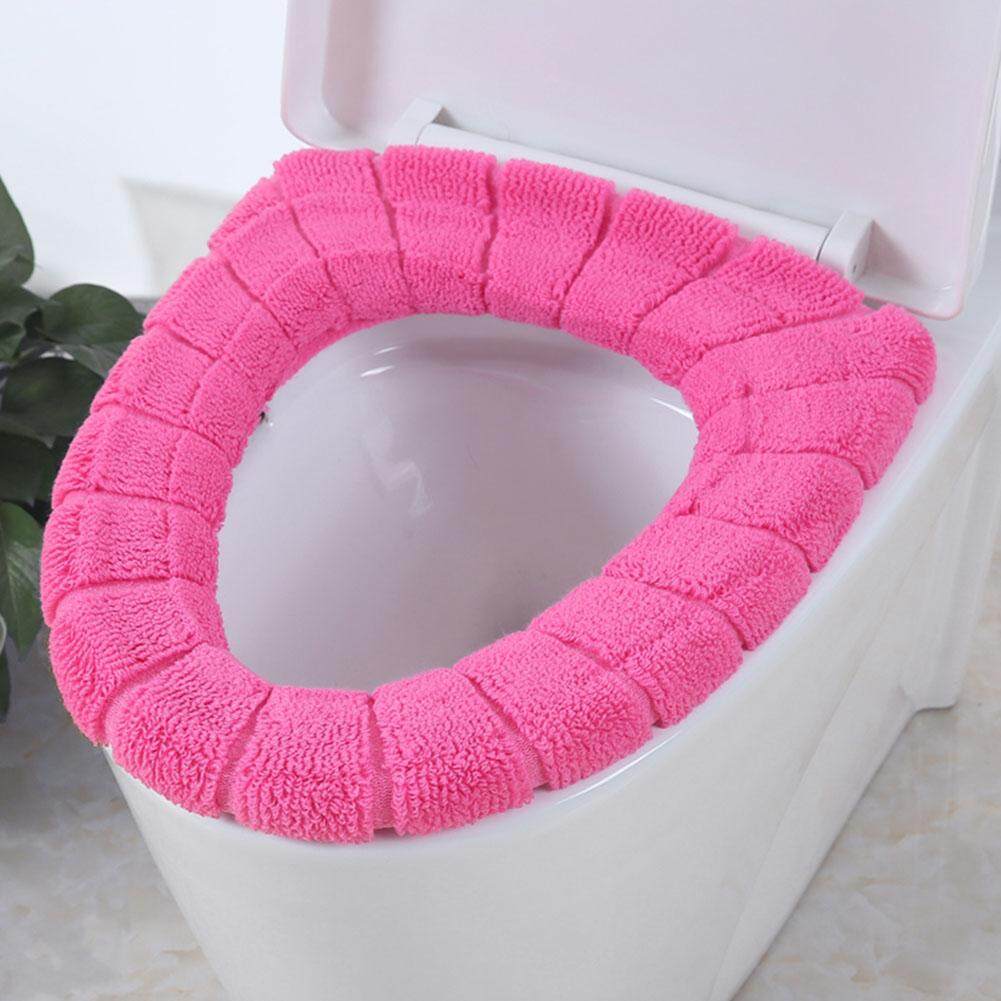 Cotton Fuzzy Soft Winter Toilet Seat Warmer Cover Practical Household O Type Cushion Yunmiao