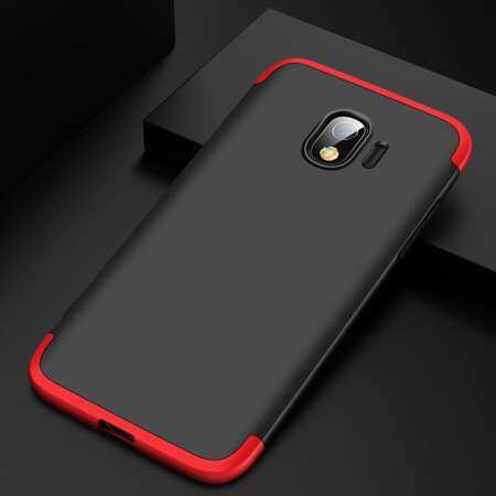 ใหม่ 3 in 1 เคสกันกระแทกสำหรับซัมซุงกาแล็คซี่ J2 Pro 2018 ฝาหลังกรณี Anti - Fall เคสโทรศัพท์หรูหรากรณีป้องกัน - ลายนิ้วมือ 360 องศา Ultra - thin แฟชั่น Hard HYBRID PC