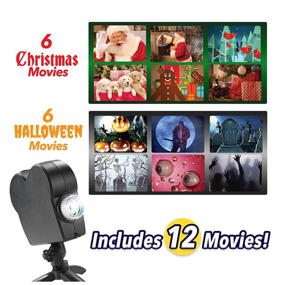 Mini Giáng Sinh Cửa Sổ Máy Chiếu Đèn Halloween Kỳ Nghỉ Lễ Giáng Sinh Ánh Sáng Đèn Ban Đêm Kích Thước: HOA KỲ quy định