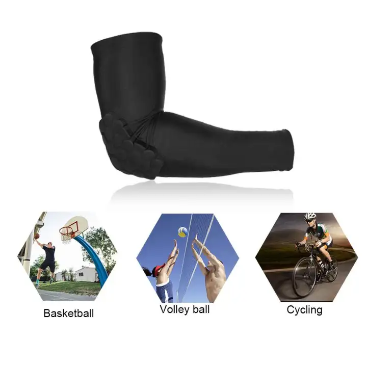 Lixada 2pcs Arm Sleeve Pad Basketball Elbow Support Guard