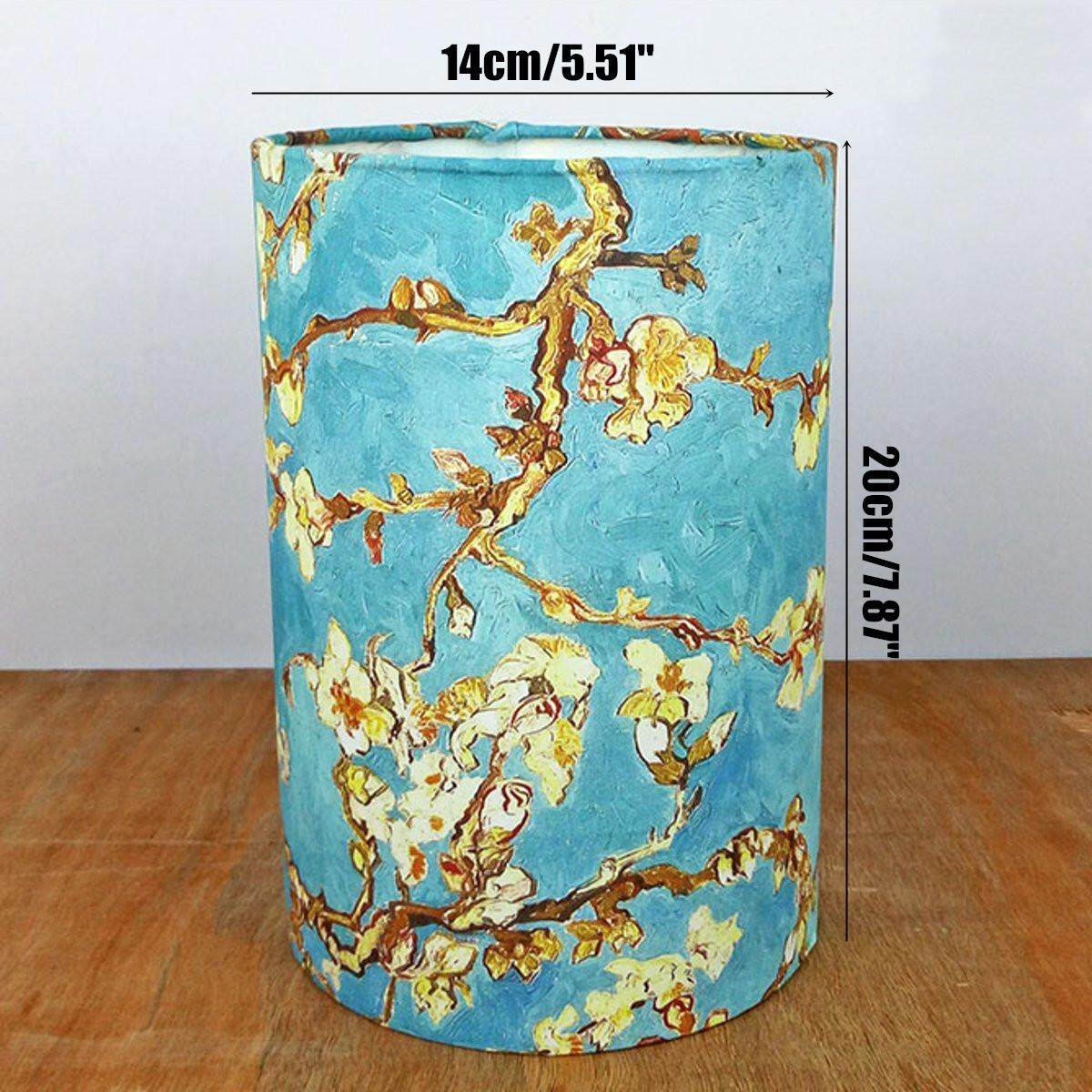 E27 Fabric Cylinder Light Lampshade Home Table Ceiling Lamp Fixture Cover Decor