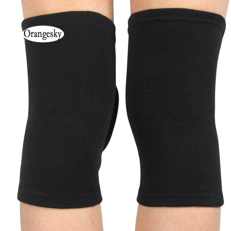 Orangesky 1 Pair Thick Kneepad Extreme Knee Pad Eblow Brace Support Lap Knee Protector for Football Volleyball Cycling Sports