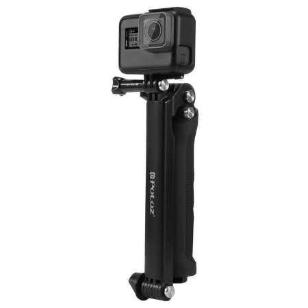 สำหรับอุปกรณ์เสริม GoPro HERO Puluz 3 WAY แขนยึดจับของขาตั้งกล้องที่ยึดไม้เซลฟี่